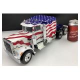 *Camion Peterbilt, en mï¿½tal, 1:18, stars and