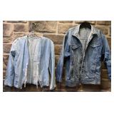 2 hauts en jeans, vintage