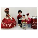 4 poupées de collection