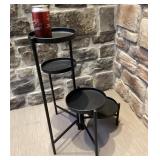 Étagère pour 4 plantes, pliable, en métal