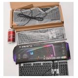 3 clavier d'ordinateur, dont neuf