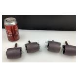 Ensemble de 4 roulettes pivotantes