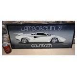 Affiche Lamborghini Countach, encadrée,
