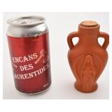 Petite jarre avec Marie, en céramique,