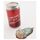 Bénitier Saint Antoine et Jésus, en métal,