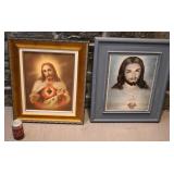 2 cadres avec images de Jésus