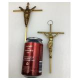 2 crucifix en métal