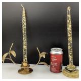 Bougeoir D.H. Lindberg et bougeoir en laiton