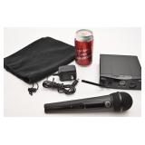 Micro sans fil AKG, complet, fonctionnel
