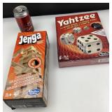 2 jeux, Jenga et Yahtzee