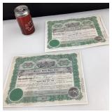 Certificat d'actions Quebec Gold Belt Ltd., 1927,
