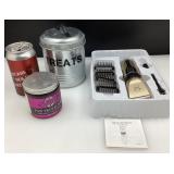 Rasoir pour chien avec accessoires, cire