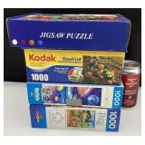 4 casse-tête, dont 3 de 1000 pièces