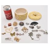 Lot de broches, dont Seagull, avec coffret signé