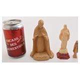 3 statuettes religieuses, 2 Sainte Marie et