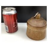 Antique moule à beurre à tampon, en bois