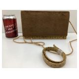 Bourse vintage, imitation cuir, neuve