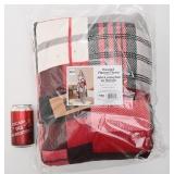 Jeté à capuchon S&Co, en flanelle, neuf