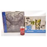 Ensemble à punch Floral et verres Libbey