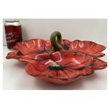 Plat de service coquelicots