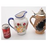 Pichet signé et chope West Germany