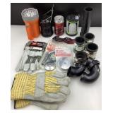 Lot de quincaillerie, dont accessoires de