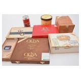 Lot de boîtes à cigares / de tabac