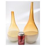 2 vases en verre soufflé Tagus