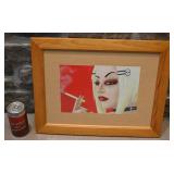 Affiche pop rock, encadrée