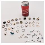 Lot de bagues et de boucles de nombril