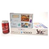 3 casse-tête 1000 pièces, complets