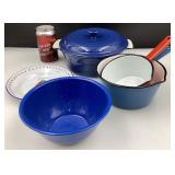 Casserole en grès M&J, bol, 2 casseroles