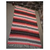 Jeté / tapis tissé, 35'' x 58''