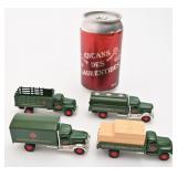 4 véhicules die cast, Golden Imex Railway Express,