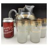 Pichet et 3 verres Sovereign, années '40