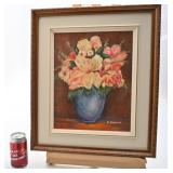 Toile signée R. Durand, 11'' x 14'', encadrée