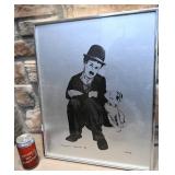 Sérigraphie de Guy Lacoste, Charlie Chaplin,