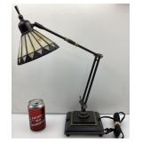 Lampe de table articulée, avec abat-jour en