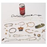 Lot religieux, dont médailles