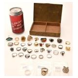 Lot de bagues, dont en argent 925,