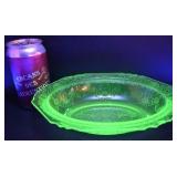 Bol en verre dépression ouraline, motif florentin,