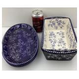 3 plats de service Temptations, en céramique