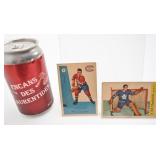 2 anciennes cartes de hockey, 1958-59,