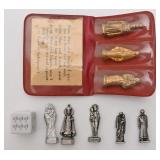 Lot de mini statuettes religieuses