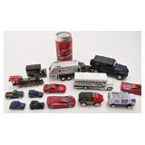 Lot de véhicules de tailles variées, dont