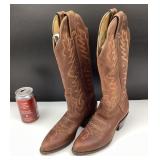 Bottes Western Boulet, en cuir, grandeur 5