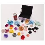 Coffre à bijoux en miroir, avec accessoires