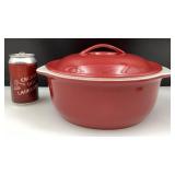 Plat pour le four Corelle, en grès, avec couvercle