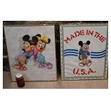 2 cadres Disney, dont 1966