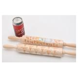 2 rouleaux à pte embossés, neufs